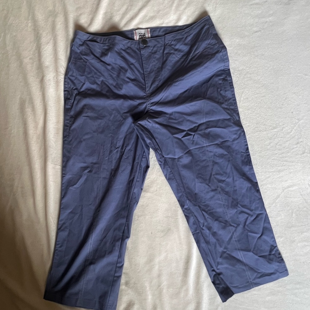 Blue Cropped Pants